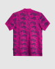 Men's Fuchsia Pique Polo, with Soho 1964 all-over Paisley Print